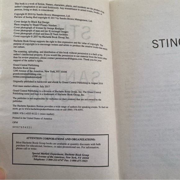 Sting by Sandra Brown Paperback - Picture 3 of 6
